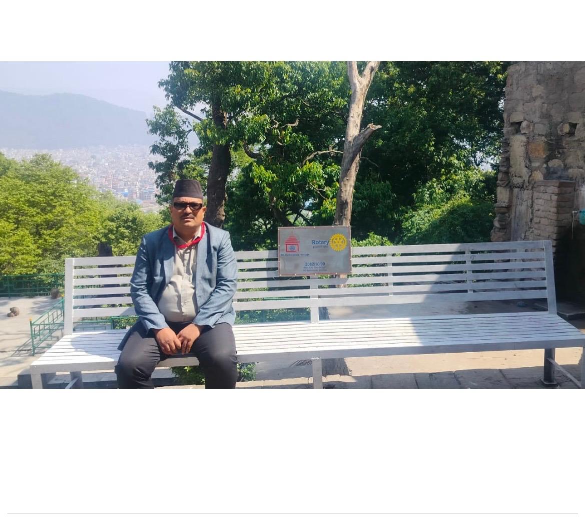 Installation of Chair at Swoyambhu Nath Temple