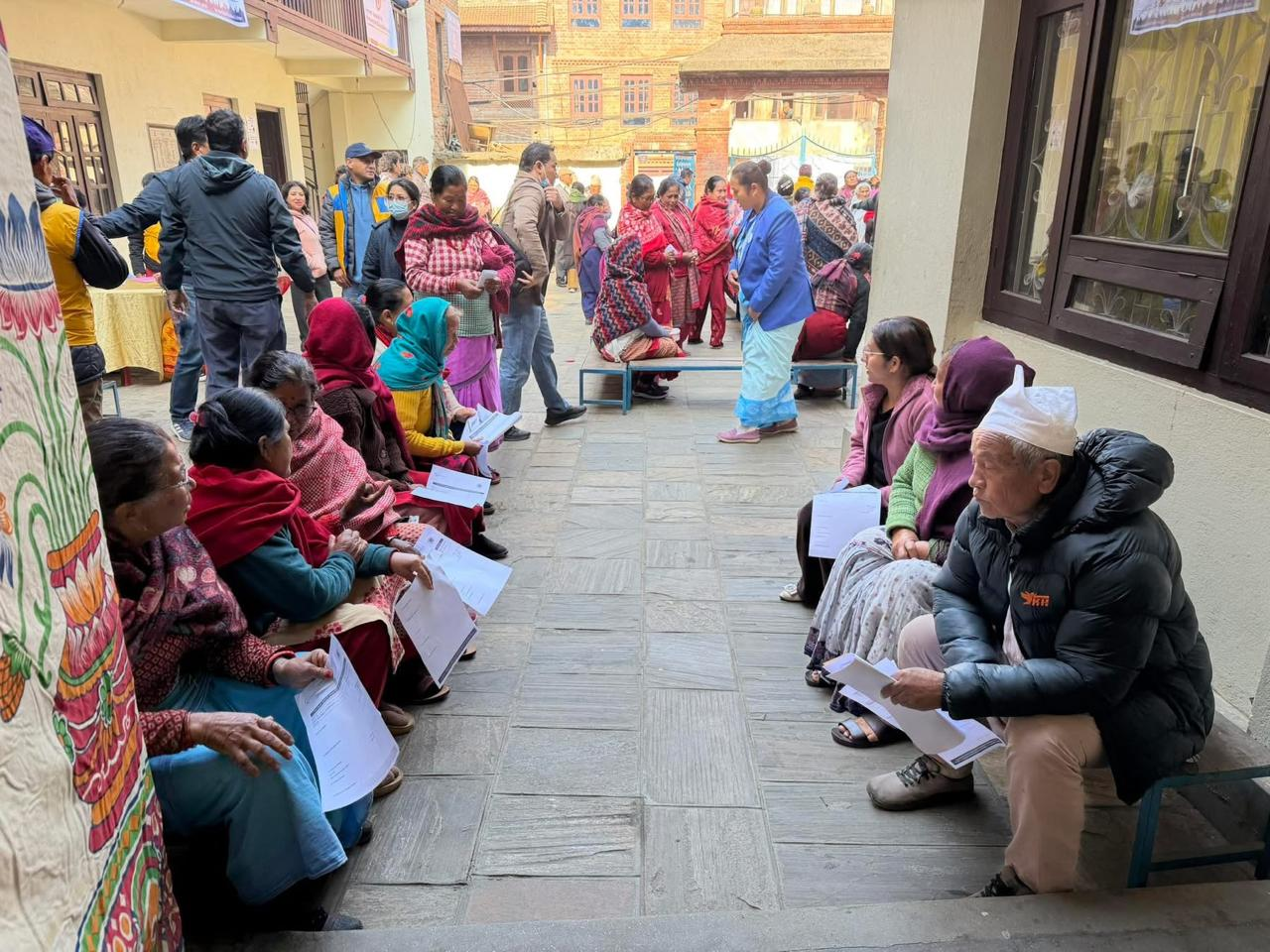 Free Health Camp at Jitapur Gandhakuti Bihar, Khokana supported by Rotary Club of Patan Durbar Square