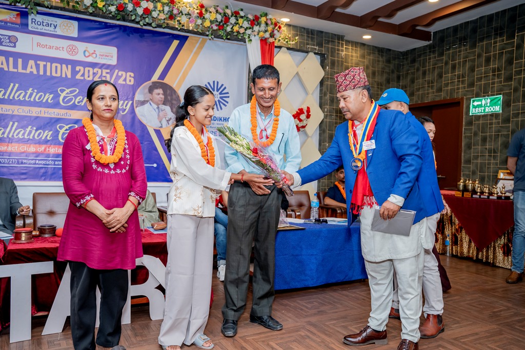 Honors and awards to students who scored excellent marks in SEE examination