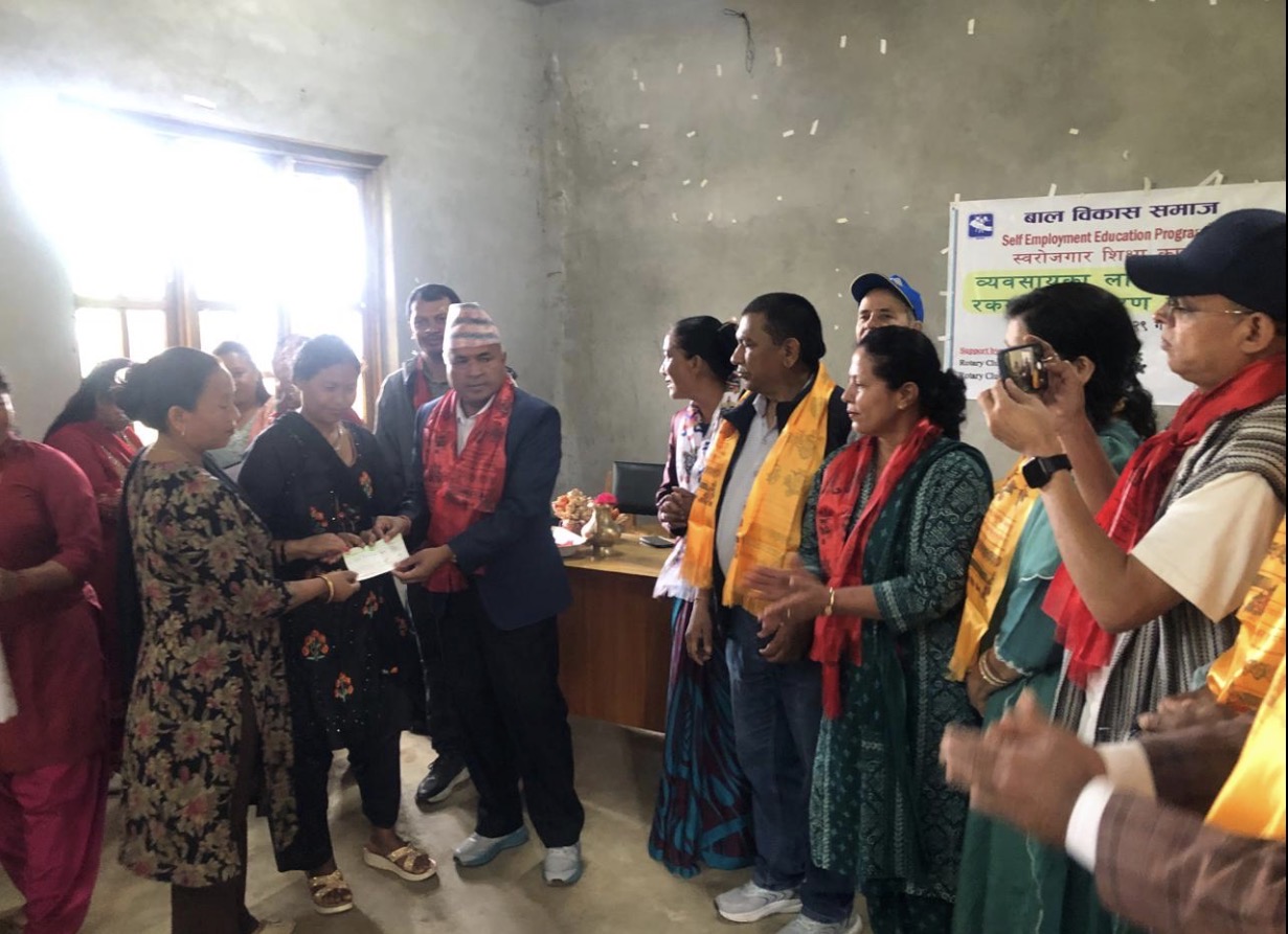 seed funding  contribution to  women’s groups supporting self-employment and skill development