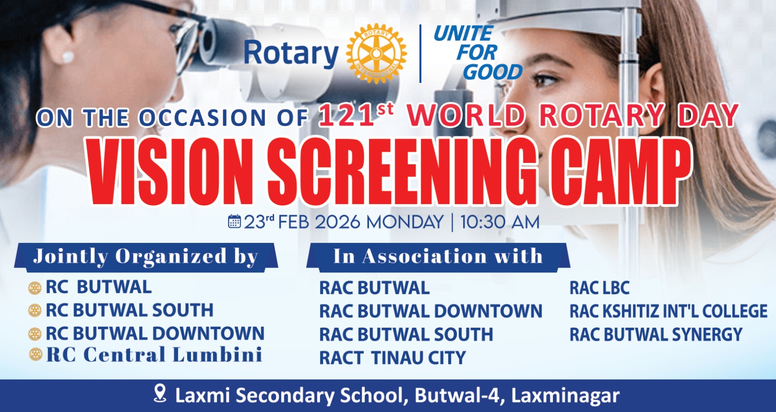 Free Eye Screen Heath Camp