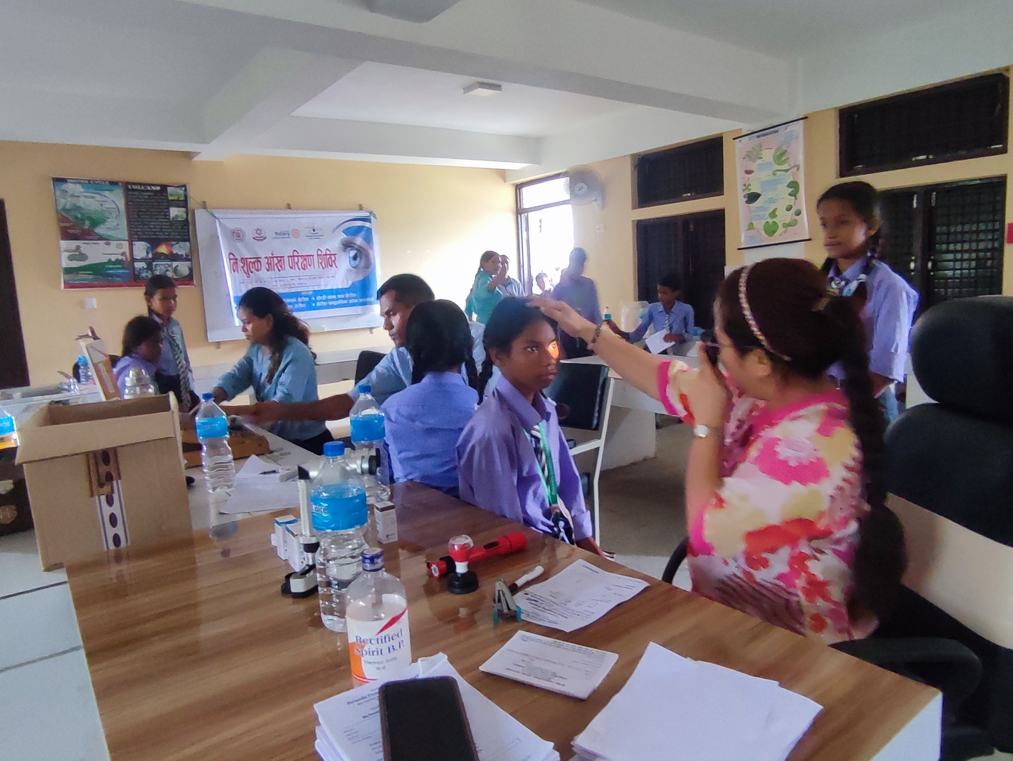 Free eye check up camp in school