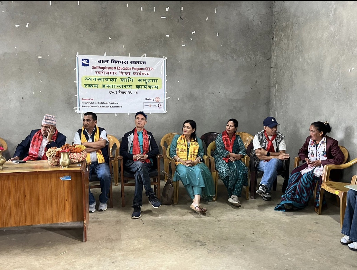 seed funding  contribution to  women’s groups supporting self-employment and skill development