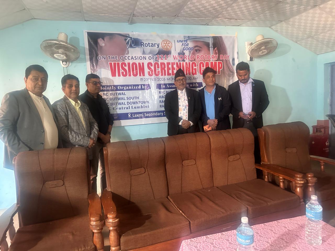 Rotary Day eye screening camp
