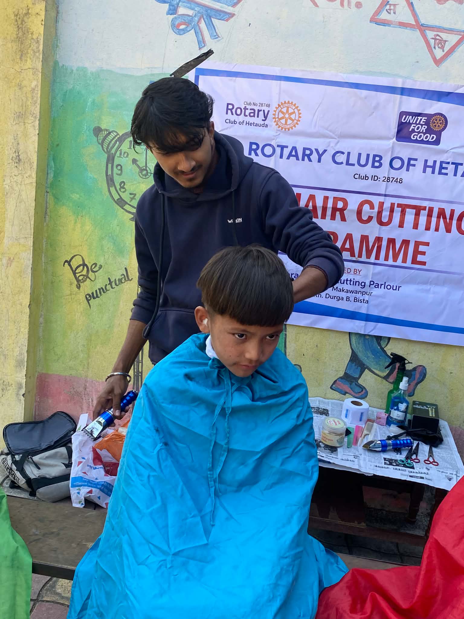 Free Hair Cutting Program at School
