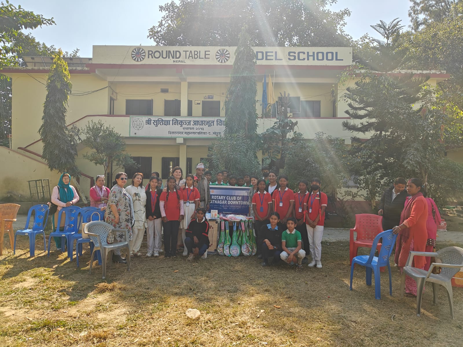 Sports Equipment Handover to Community Schools