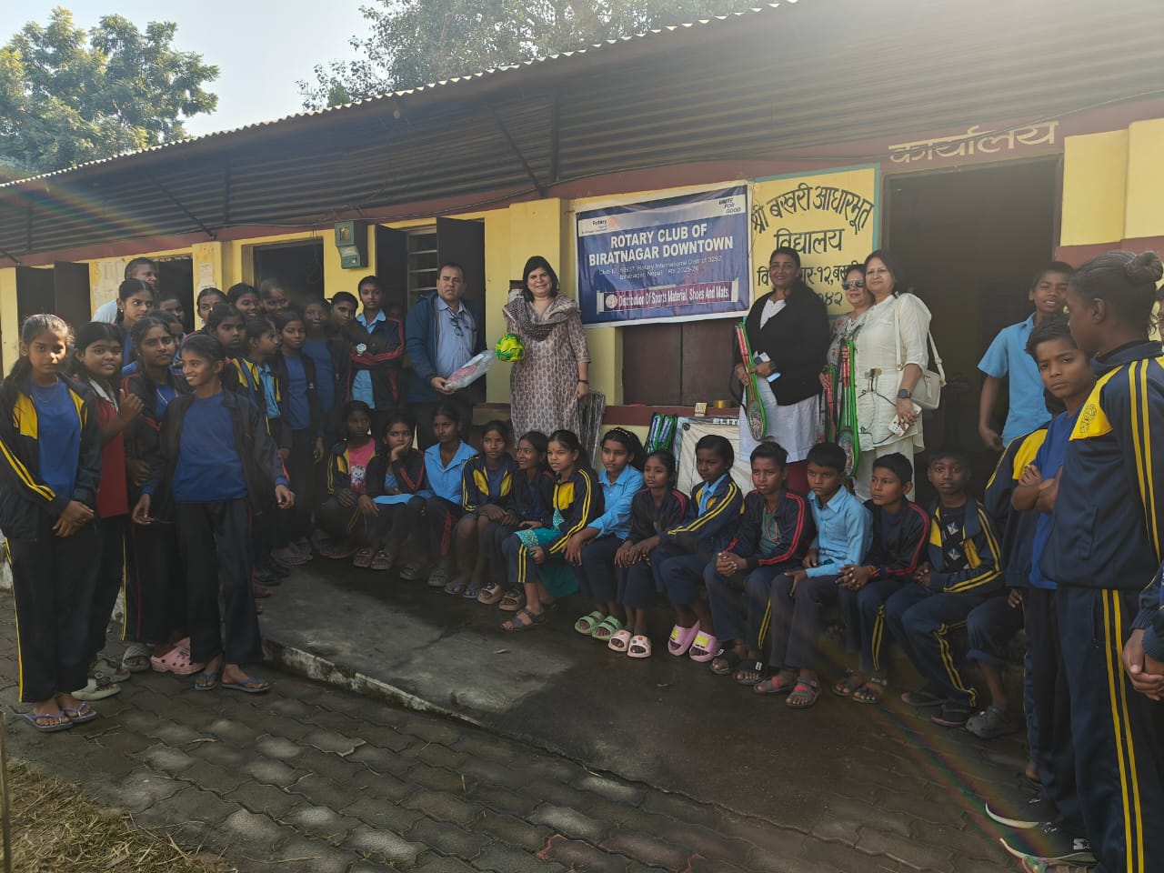 Sports equipment Handover to Community schools
