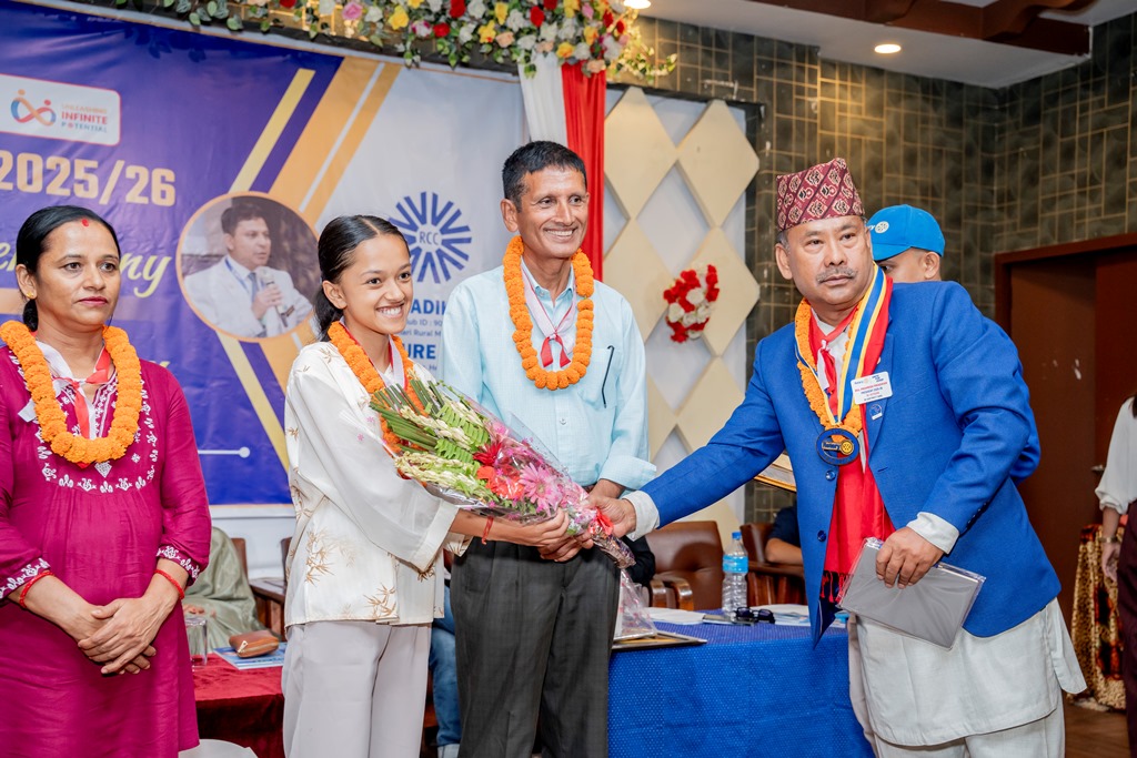 Honors and awards to students who scored excellent marks in SEE examination