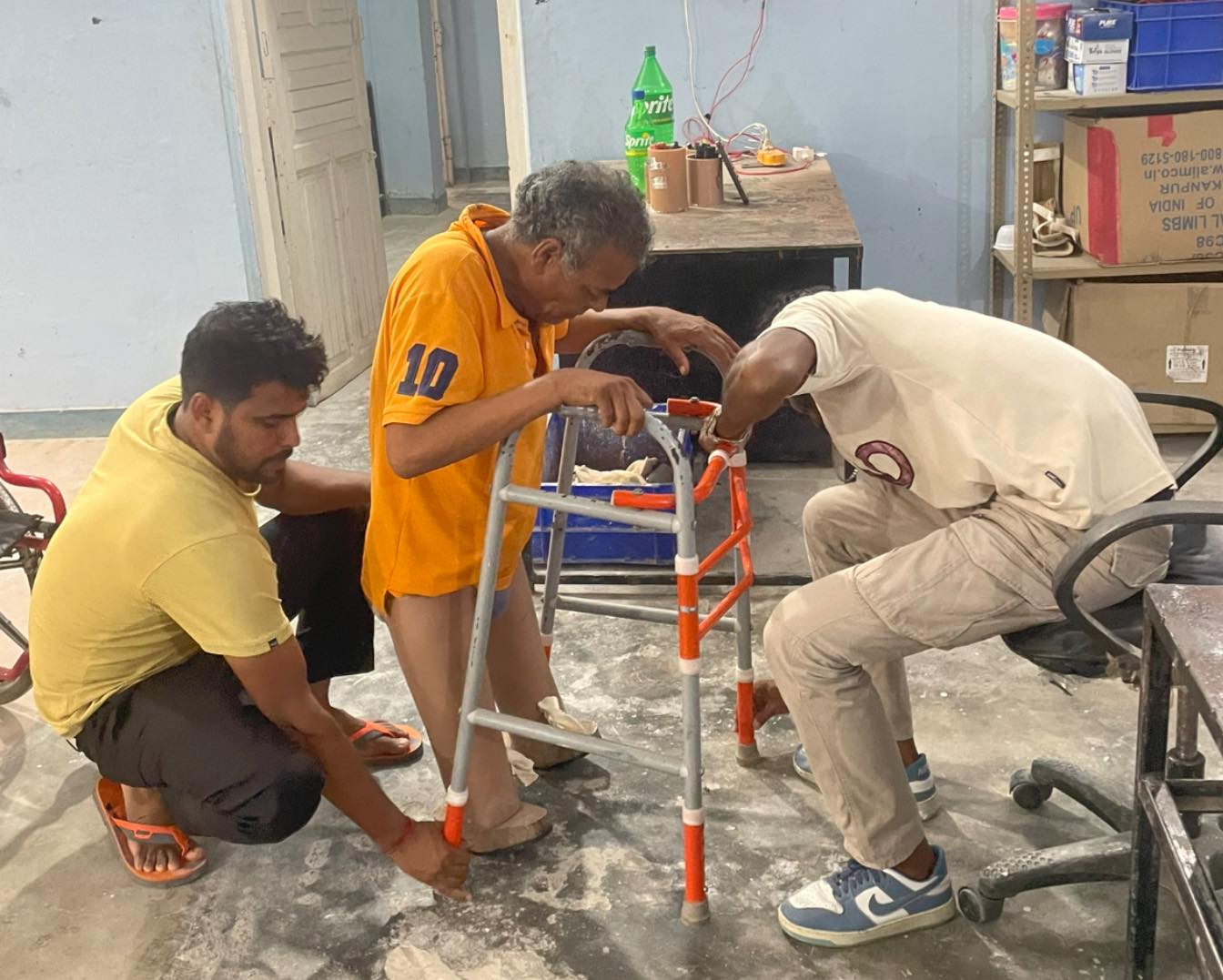 Financial Support for artificial legs (limbs)