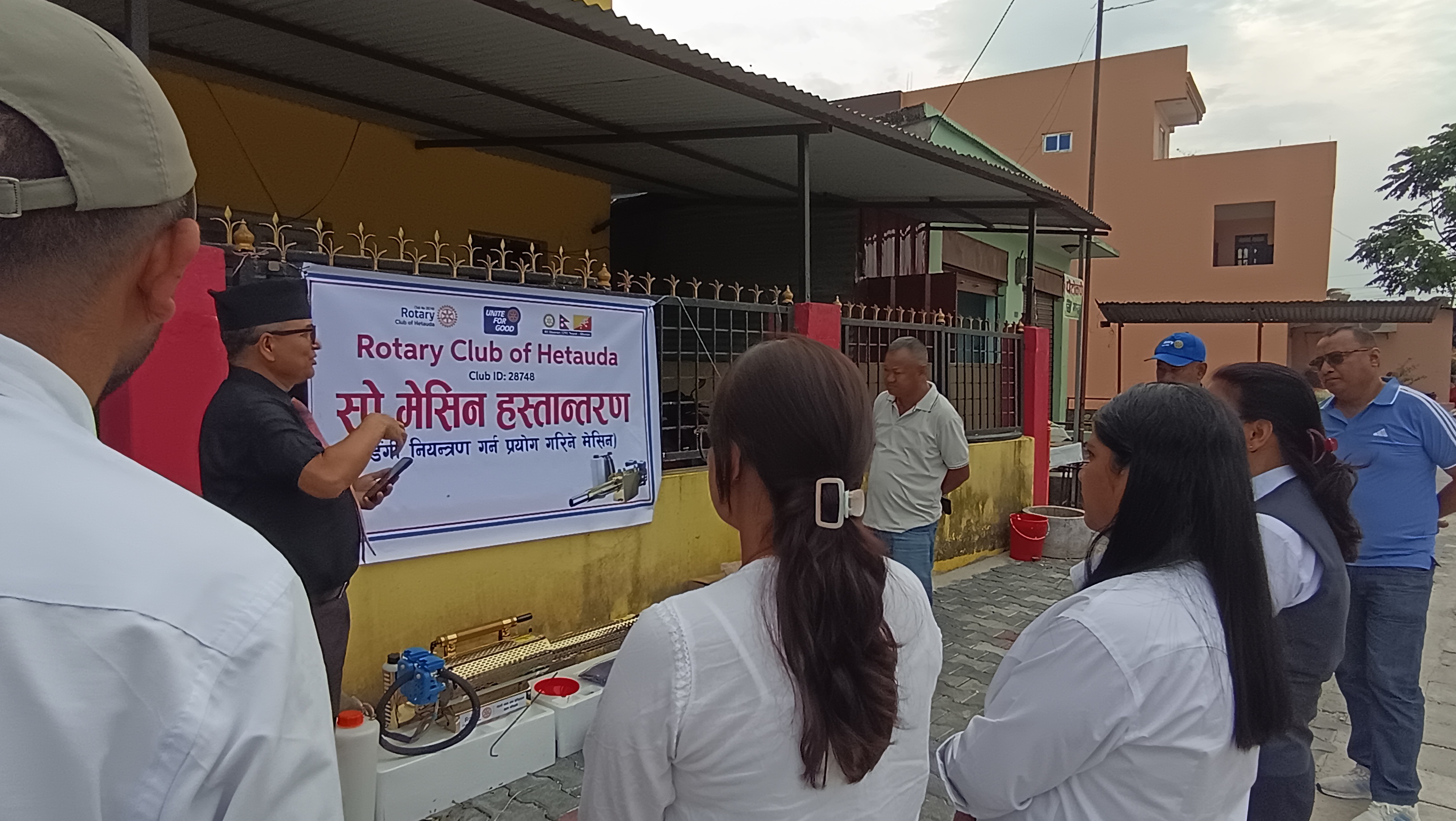 Equipment handed over to Ward No. 8 for dengue control