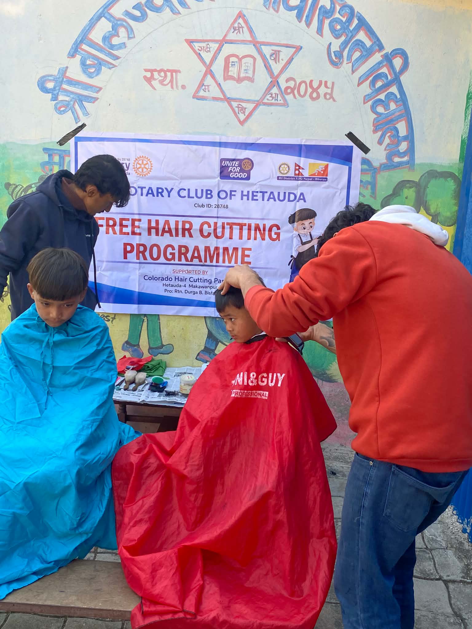 Free Hair Cutting Program at School