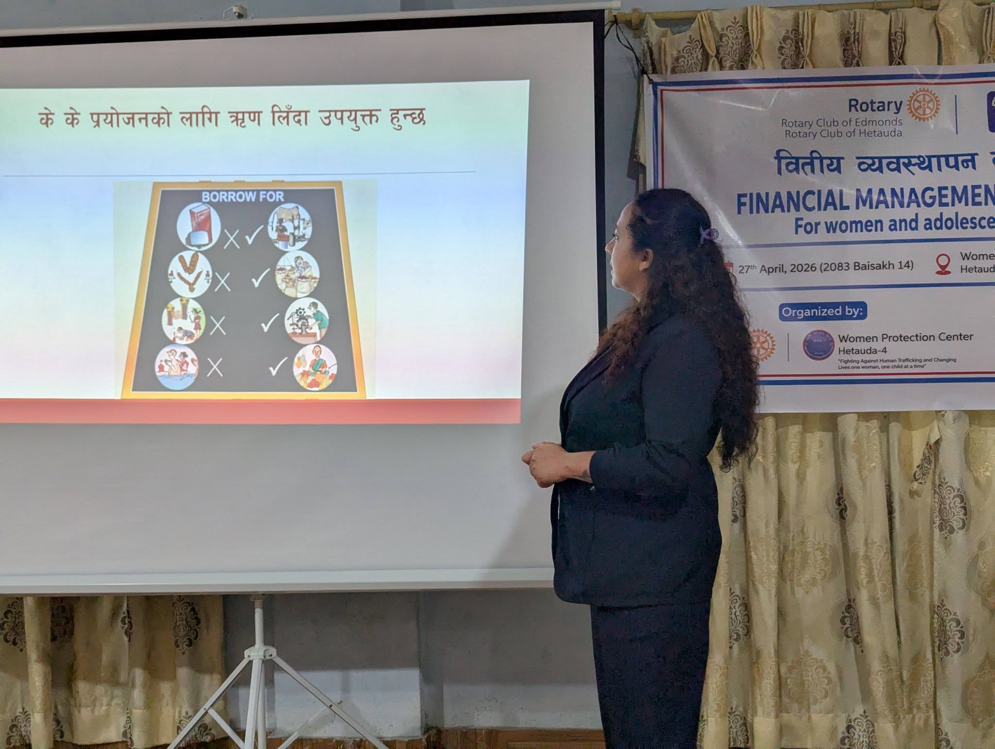 Financial literacy training for women and girls